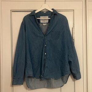 Frank & Eileen Jean Distressed Button Up